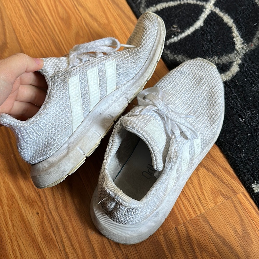 White adidas sneakers